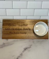 Personalized Serving Board and Bowl Set